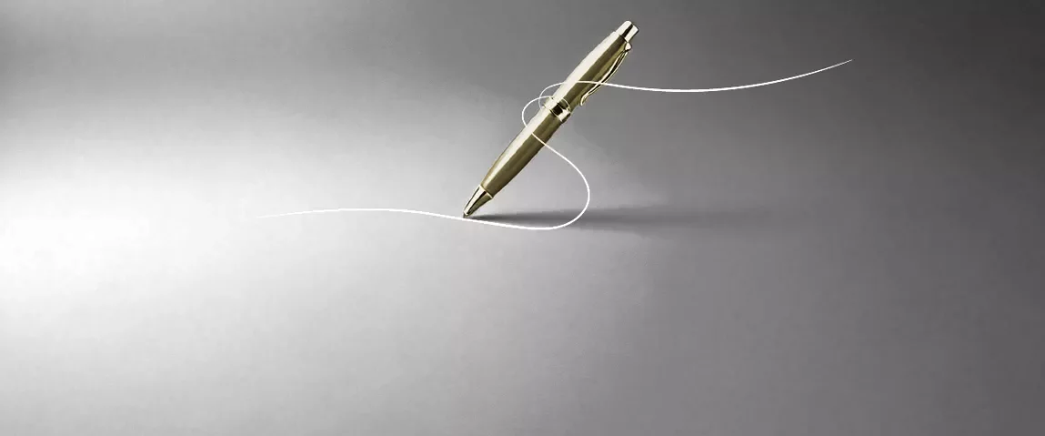 a pen 